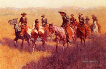 Frederic Remington Werke - ein Angriff auf seine Würde Old American West Frederic Remington